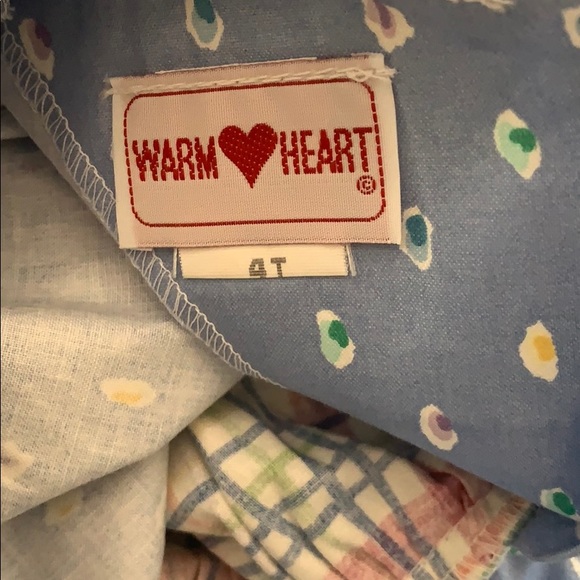 Warm heart pastel plaid & polka dot spring dress - Picture 6 of 6